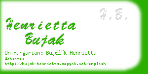 henrietta bujak business card